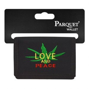 Love and Peace/Cannabis Velcro Wallet - NWT- Great Gift